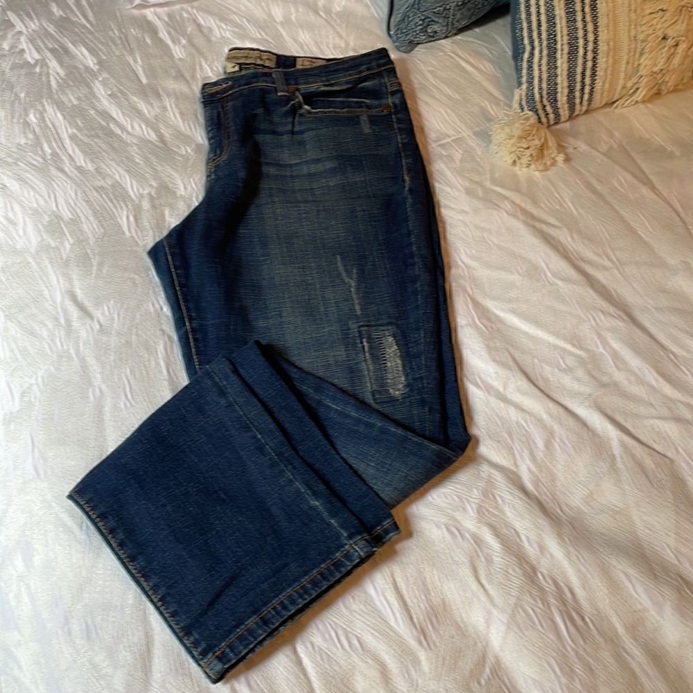 Vintage America. Slim Boyfriend jeans. Distressed. - 10/29-Like New